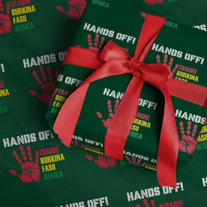 Hands Off Traoré Burkina Faso Africa Wrapping Paper Roll TS02 Green Print Your Wear