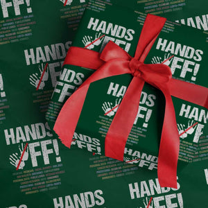 Hands Off Wrapping Paper Roll Social Security And Medicare Protest Vintage Hand Print - Print Your Wear