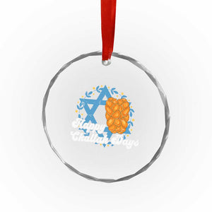 Hanukkah Challah Crystal Glass Ornament Happy Challah Days Star Of David Gift TS12 Print Your Wear