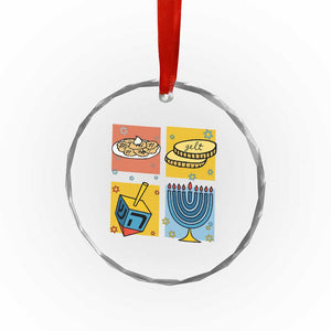 Hanukkah Crystal Glass Ornament Festival Of Lights Dreidel Menorah Candle Star Gift TS12 Print Your Wear