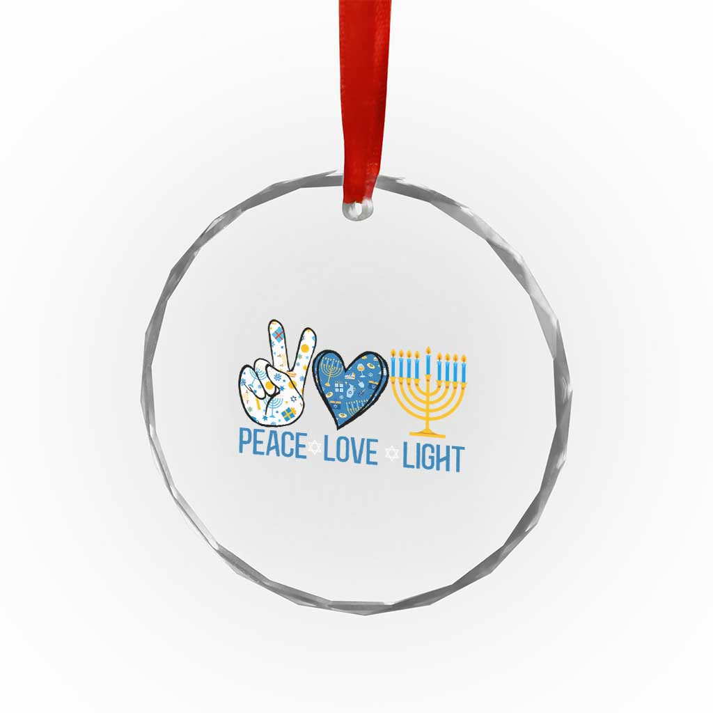 Hanukkah Crystal Glass Ornament Peace Love Light Chanukah Jewish David Star TS11 Print Your Wear