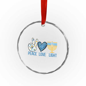 Hanukkah Crystal Glass Ornament Peace Love Light Chanukah Jewish David Star TS11 Print Your Wear