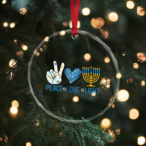 Hanukkah Crystal Glass Ornament Peace Love Light Chanukah Jewish David Star TS11 Print Your Wear