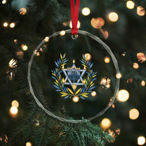 Hanukkah Flower Menorah Star Of David Crystal Glass Ornament Gift For Women TS12 Print Your Wear