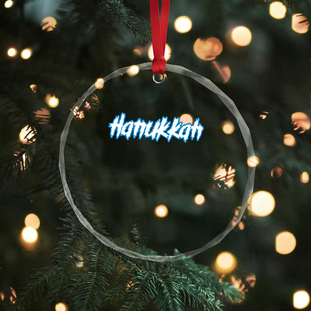 Hanukkah Heavy Metal Crystal Glass Ornament Jewish Menorah Dreidel TS10 Print Your Wear