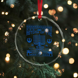 Hanukkah Holiday Crystal Glass Ornament Return Of The Judai Chanukah Jewish Festival TS11 Print Your Wear