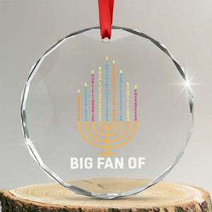 Hanukkah Human Rights Crystal Glass Ornament Big Fan Of Democracy Immigrants And Refugees TS11 Transparent Glass 3'' Circle Print Your Wear