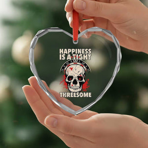 Happiness Is a Tight Threesome Heart Crystal Glass Ornament Gothic Dart Player Gift TS12 Print Your Wear