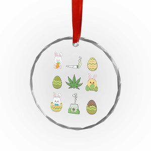 Happy 420 Easter Crystal Glass Ornament TS02 Print Your Wear
