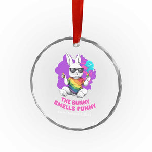 Happy 420 Easter Crystal Glass Ornament The Bunny Smells Funny TS02 Print Your Wear