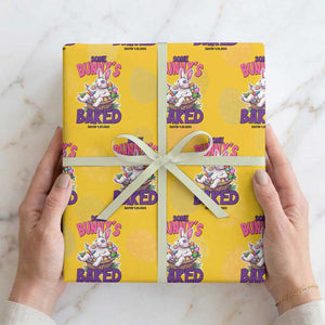 Happy 420 Easter Wrapping Paper Roll Bunny Funny Weed Smoking Rabbit Cannabis 4/20 Day TS02 Yellow Print Your Wear