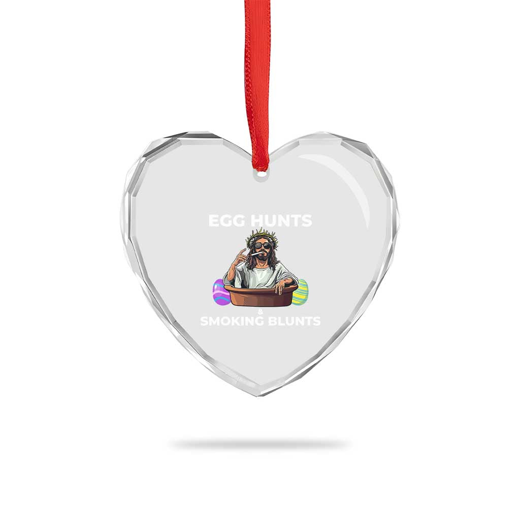 Happy 420 Easter Heart Crystal Glass Ornament Blunt Stoner TS02 Print Your Wear