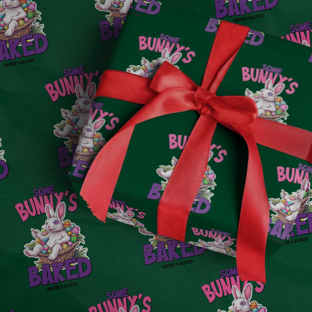 Happy 420 Easter Wrapping Paper Roll Bunny Funny Weed Smoking Rabbit Cannabis 4/20 Day TS02 Green Print Your Wear