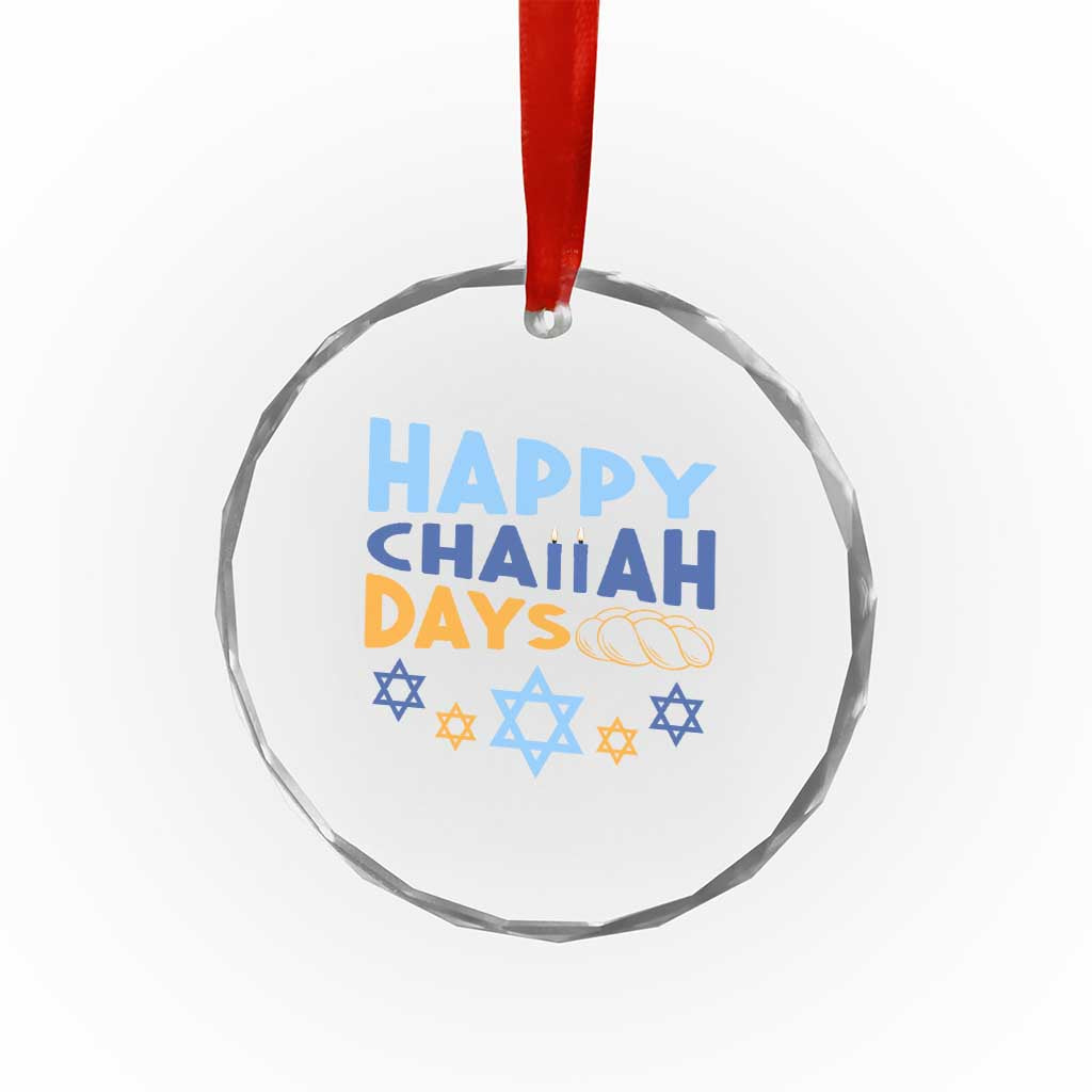 Happy Challah Days Crystal Glass Ornament Hanukkah Holiday Gift TS12 Print Your Wear