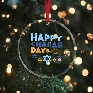 Happy Challah Days Crystal Glass Ornament Hanukkah Holiday Gift TS12 Print Your Wear