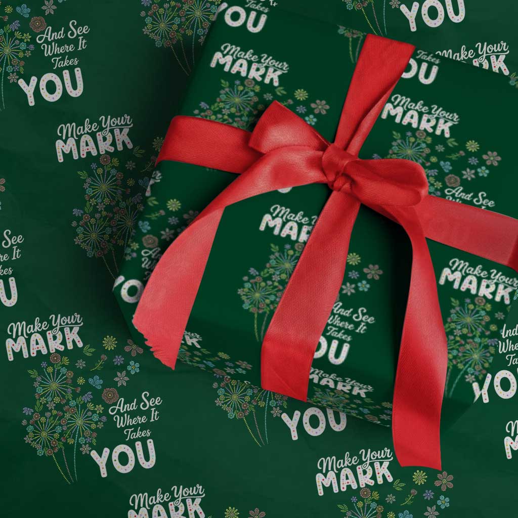Happy Dot Day Wrapping Paper Roll Make Your Mark And See Where It Takes You