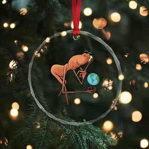 Happy Earth Day Crystal Glass Ornament Funny Marcus The Worm Eco Friendly TS14 Print Your Wear