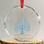 Happy Hanukkah Menorah Chanukah Jewish Holiday Crystal Glass Ornament TS11 Transparent Glass 3'' Circle Print Your Wear