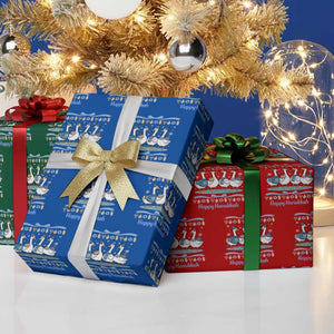 Happy Hanukkah Wrapping Paper Roll Funny Silly Goose Chanukah TS14 Print Your Wear
