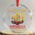 Happy Kwanzaa African American Xmas Crystal Glass Ornament TS09 Transparent Glass 3'' Circle Print Your Wear