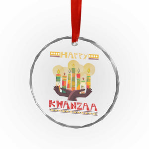 Happy Kwanzaa African American Xmas Crystal Glass Ornament TS09 Print Your Wear