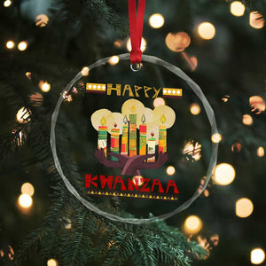 Happy Kwanzaa African American Xmas Crystal Glass Ornament TS09 Print Your Wear