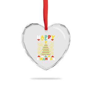 Happy Kwanzaa Christmas Heart Crystal Glass Ornament African American Holiday Christmas Tree TS10 Print Your Wear