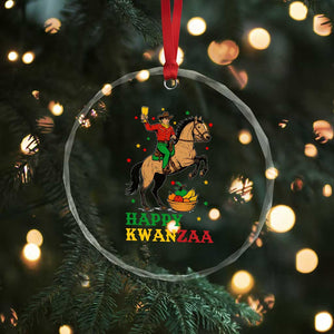 Happy Kwanzaa Cowboy Crystal Glass Ornament Funny African Holiday Gift TS12 Print Your Wear