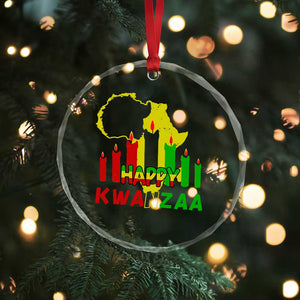 Happy Kwanzaa Crystal Glass Ornament Black Holiday African American Xmas Kinara Candle TS11 Print Your Wear