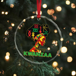 Happy Kwanzaa Crystal Glass Ornament Nguzo Saba Symbols The 7 Principles Of Kwanzaa TS11 Print Your Wear