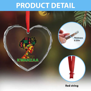 Happy Kwanzaa Heart Crystal Glass Ornament Nguzo Saba Symbols The 7 Principles Of Kwanzaa TS11 Print Your Wear
