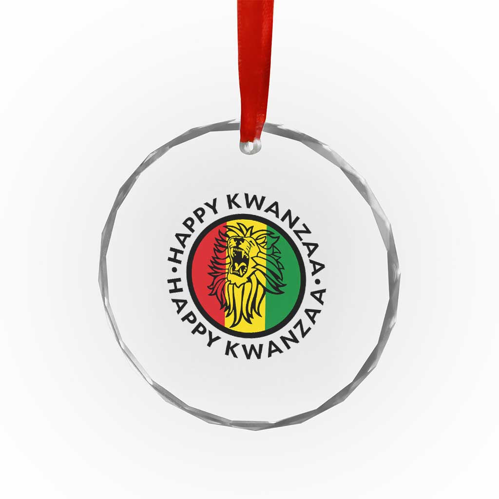 Happy Kwanzaa King Lion Of Africa Heritage Gift Crystal Glass Ornament TS12 Print Your Wear