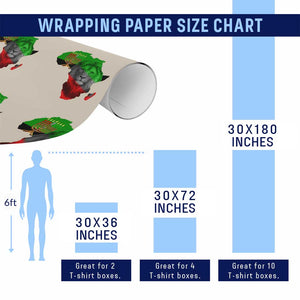 Happy Kwanzaa Lion Wrapping Paper Roll African Heritage Pride Gift For Men TS12 Print Your Wear
