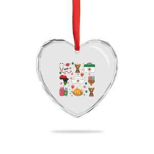 Happy Kwanzaa Nurse Pride Heart Crystal Glass Ornament African Culture Holiday Gift TS12 Print Your Wear