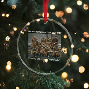 Harlem Hellfighters 1919 WWII Heroes Crystal Glass Ornament Cross of War Medal Tribute African American Black History TS02 Print Your Wear