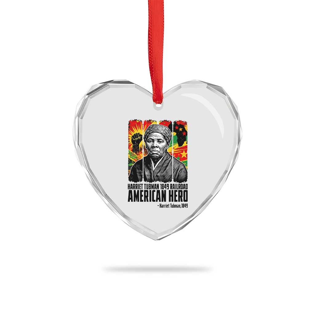 Harriet Tubman Black History Month Heart Crystal Glass Ornament Underground Railroad American Hero History TS14 Print Your Wear