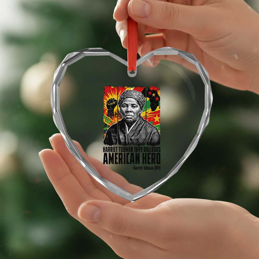 Harriet Tubman Black History Month Heart Crystal Glass Ornament Underground Railroad American Hero History TS14 Print Your Wear