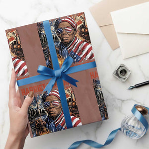 Harriet Tubman Courage Is Freedom Wrapping Paper Roll Black History Gift TS12 Mocha Print Your Wear