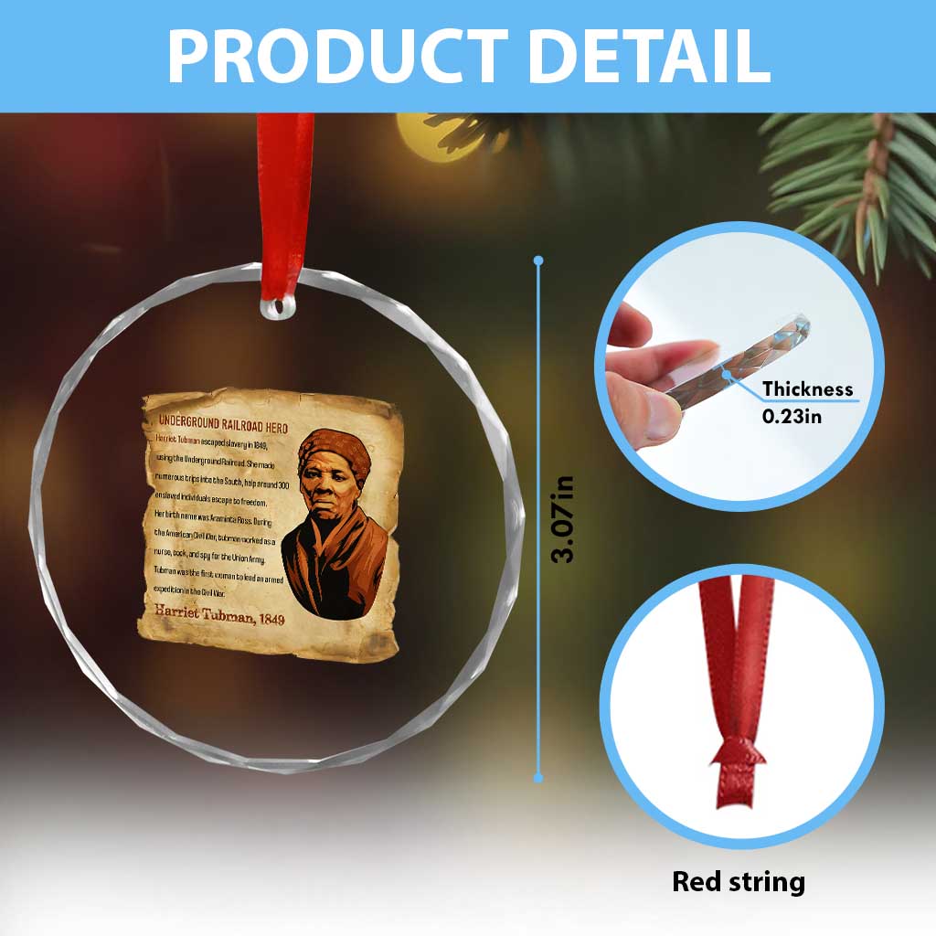 Harriet Tubman Crystal Glass Ornament Black American Hero Underground Railroad TS12 Print Your Wear