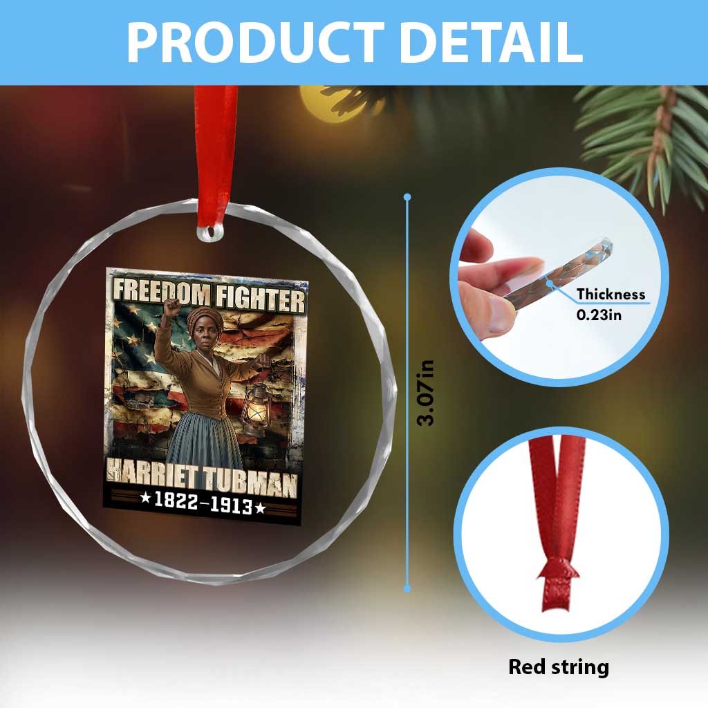 Harriet Tubman Crystal Glass Ornament Black History African American Leader Gift TS12 Print Your Wear