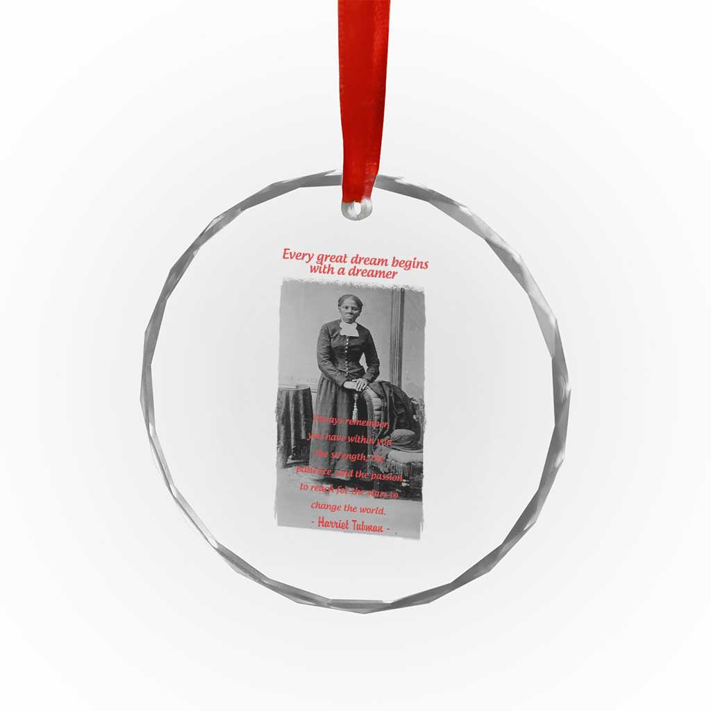 Harriet Tubman Crystal Glass Ornament Black History Month TS14 Print Your Wear