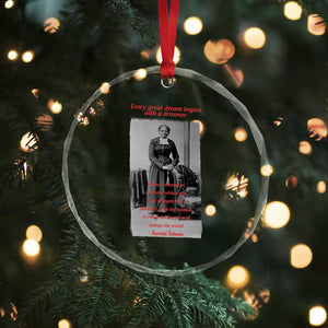 Harriet Tubman Crystal Glass Ornament Black History Month TS14 Print Your Wear
