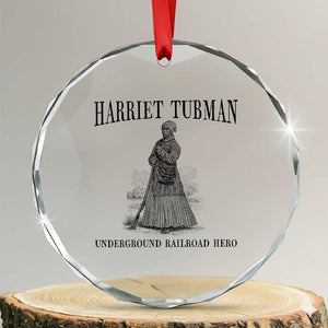 Harriet Tubman Crystal Glass Ornament Underground Railroad Freedom Leader TS12 Transparent Glass 3'' Circle Print Your Wear