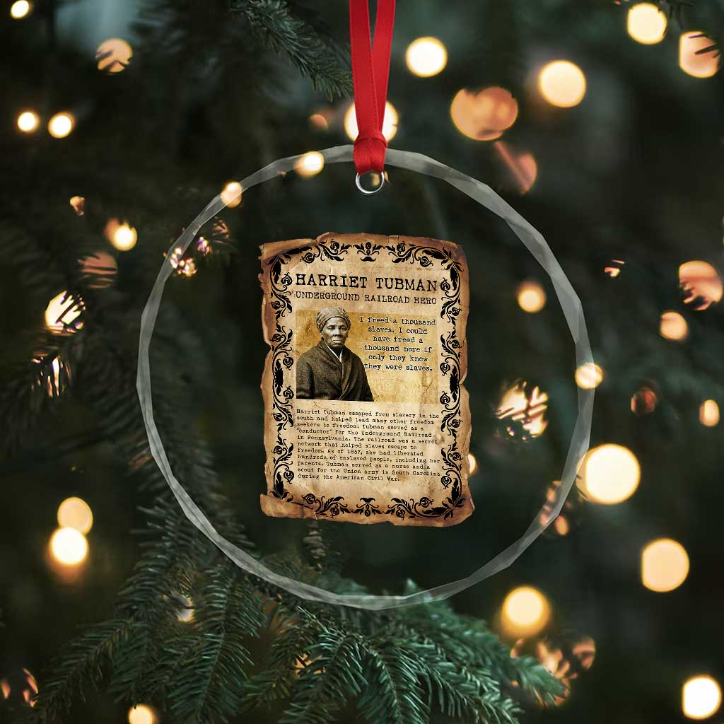Harriet Tubman Crystal Glass Ornament Womens History Month Gift TS12 Print Your Wear