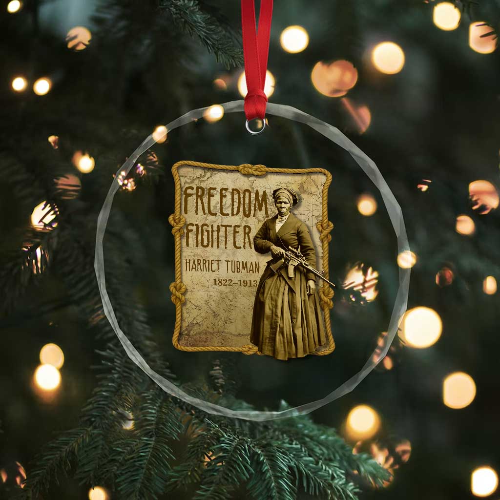 Harriet Tubman Freedom Fighter Crystal Glass Ornament Feminist History Gift TS12 Print Your Wear