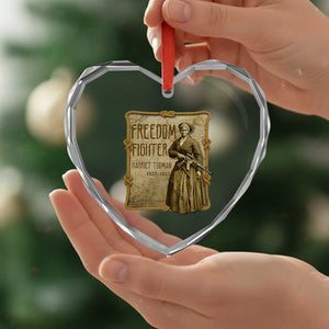 Harriet Tubman Freedom Fighter Heart Crystal Glass Ornament Feminist History Gift TS12 Print Your Wear