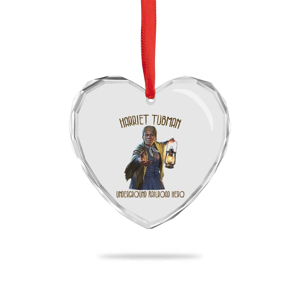 Harriet Tubman Heart Crystal Glass Ornament Underground Railroad Hero Black History Month Gift TS12 Print Your Wear
