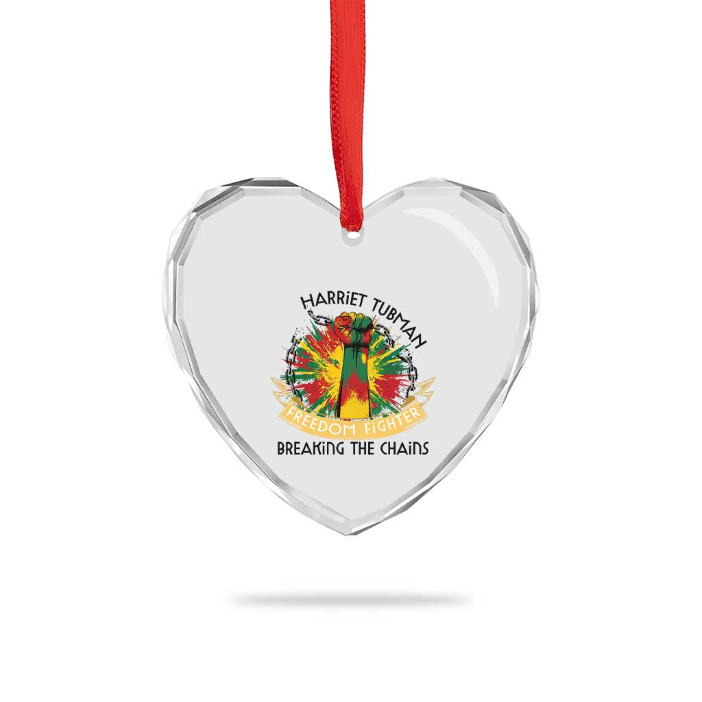 Harriet Tubman Heart Crystal Glass Ornament Underground Railroad Hero Breaking Chains TS12 Print Your Wear