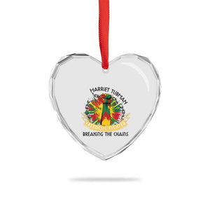 Harriet Tubman Heart Crystal Glass Ornament Underground Railroad Hero Breaking Chains TS12 Print Your Wear