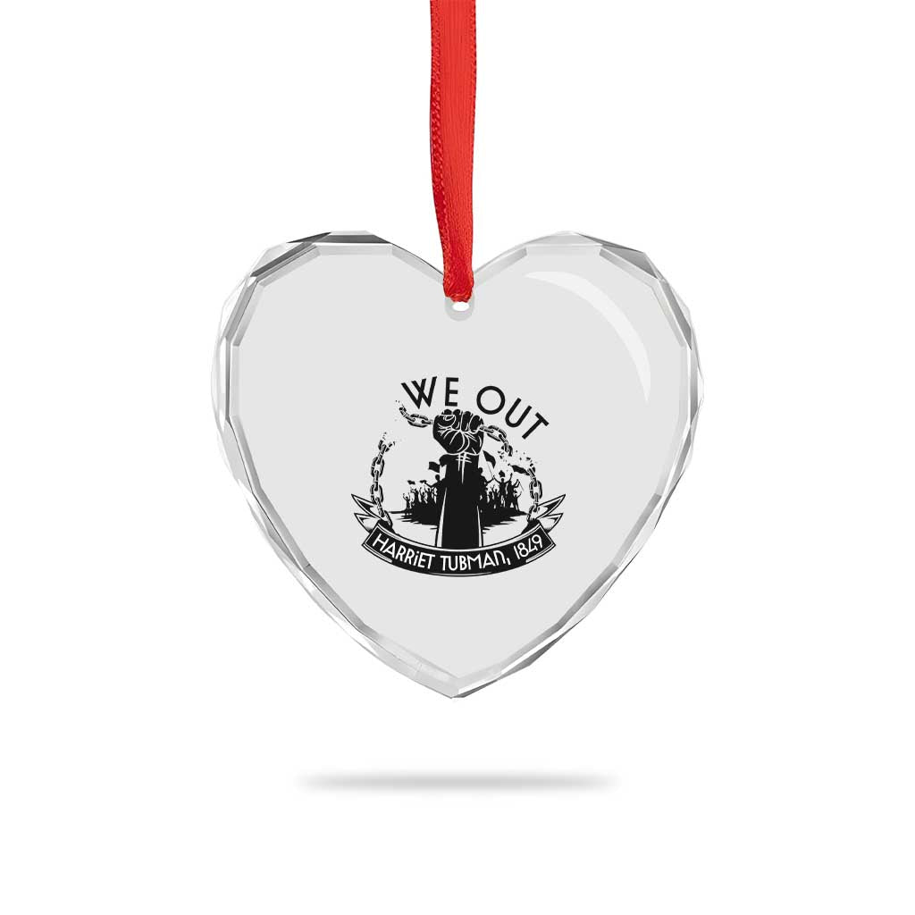 Harriet Tubman Heart Crystal Glass Ornament We Out Breaking The Chains Iconic Legacy Gift TS12 Print Your Wear
